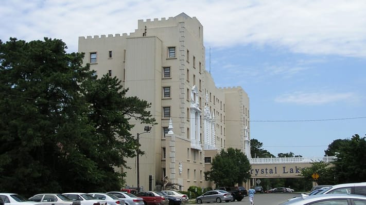 Exterior view of a senior living facility building