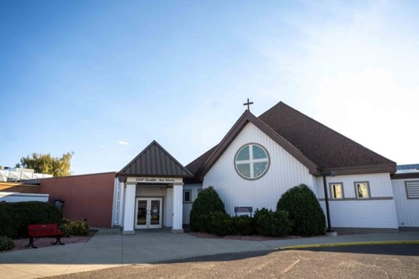 Exterior view of a senior living facility building