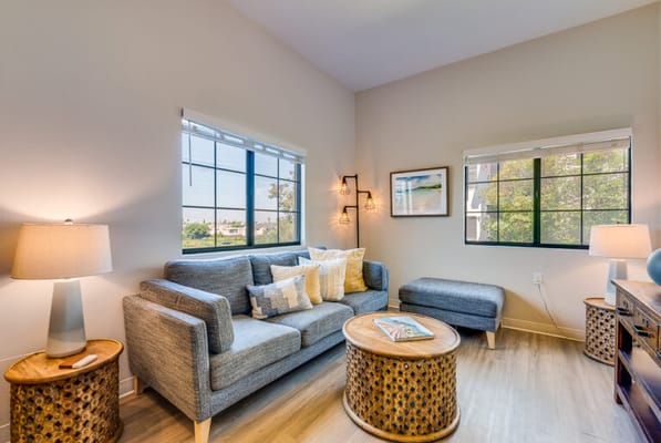 Cozy interior of a comfortable common area