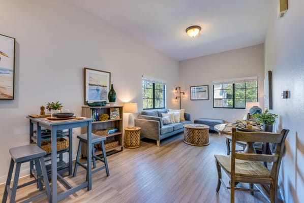 Cozy interior of a living area in the facility