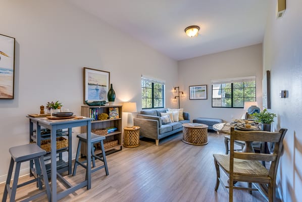 Cozy interior of a living area in the facility
