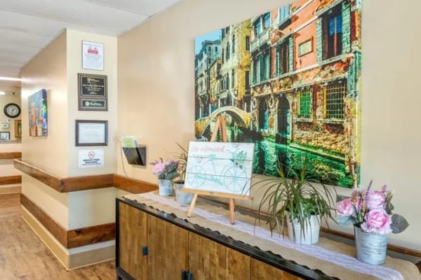 Decorative interior space with a welcoming atmosphere