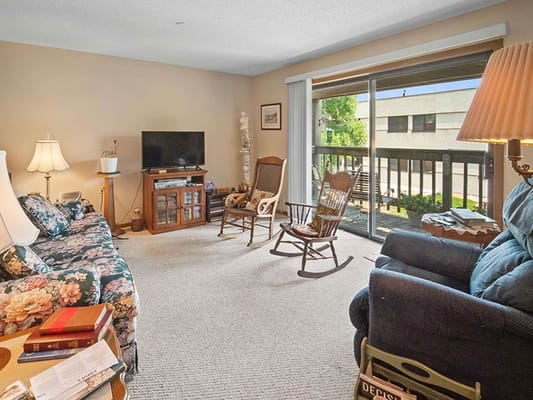Bright interior lounge area with comfortable seating