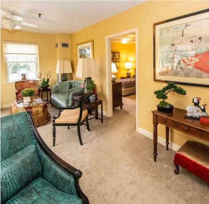 Bright interior living area with comfortable seating