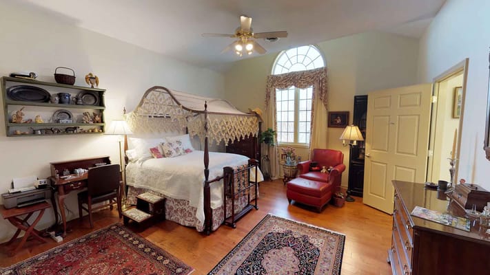 Cozy interior of a resident's private room with decorative elements