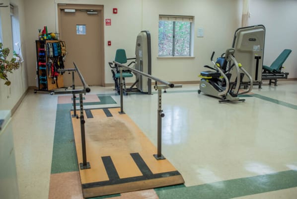 Rehabilitation equipment in an exercise room