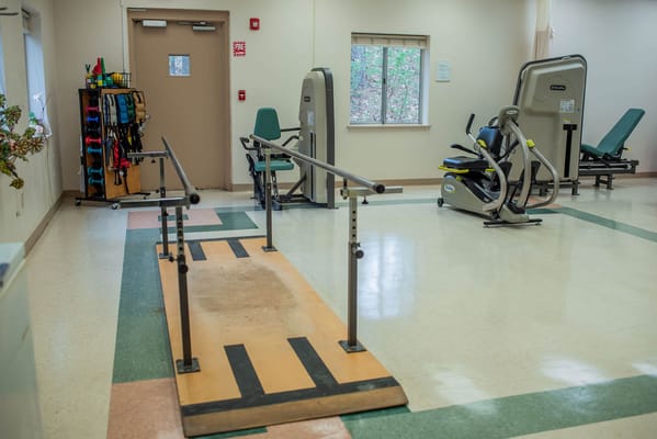 Rehabilitation equipment in an exercise room