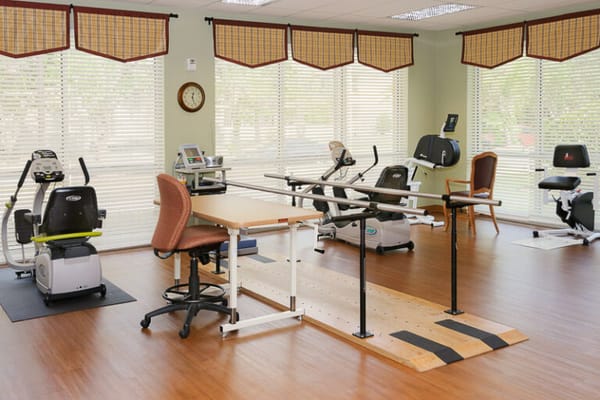 Interior photo of a rehabilitation exercise room