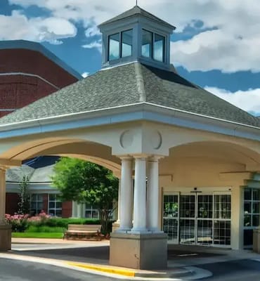 Front entrance of the assisted living facility