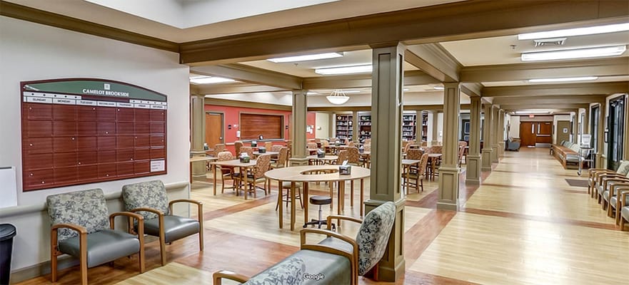 Interior view of a common area in Camelot Brookside