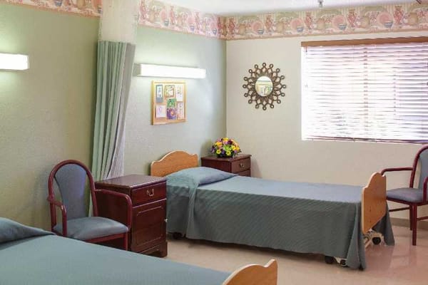 Bright interior of a double-occupancy bedroom