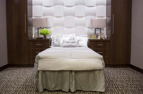 Cozy interior of a resident room with modern decor