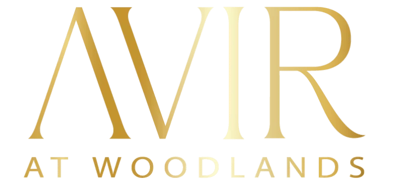 Avir at Woodlands Villas logo on a black background