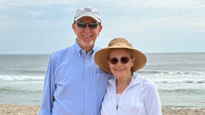 Couple enjoying a day at the beach