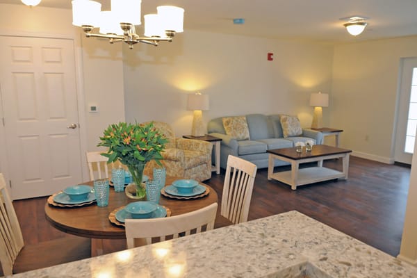 Bright and welcoming living space with modern furnishings