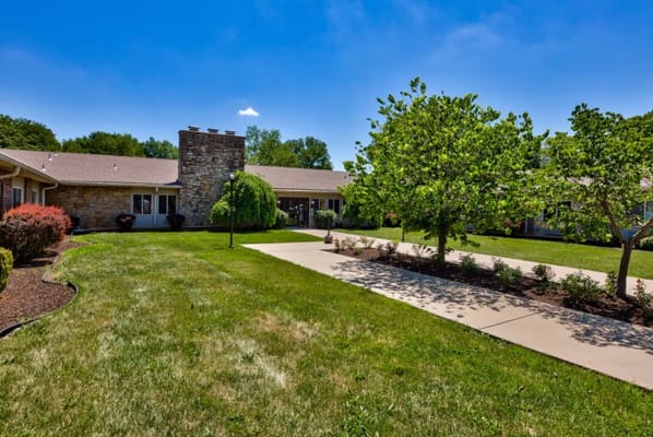 Beautiful outdoor space with landscaped gardens