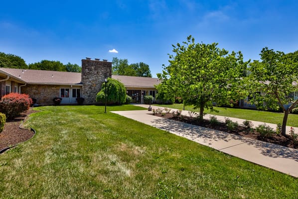 Beautiful outdoor space with landscaped gardens