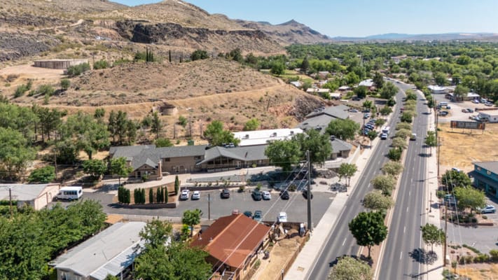 Aerial view of Hurricane Health and Rehabilitation facility