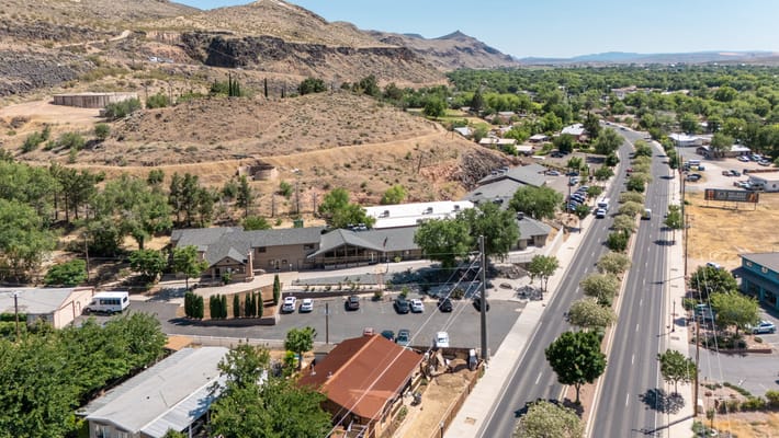 Aerial view of Hurricane Health and Rehabilitation facility