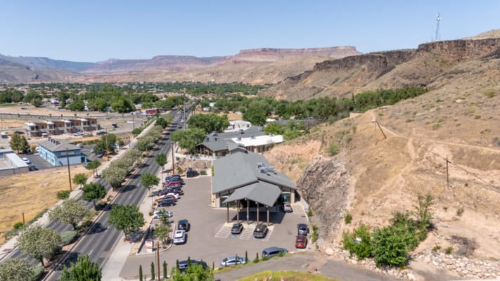 Aerial view of Hurricane Health and Rehabilitation facility