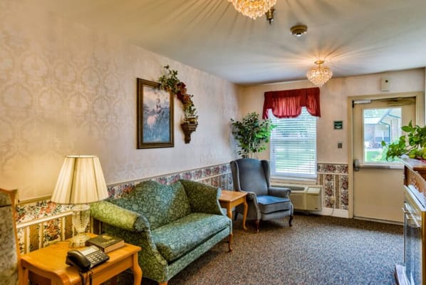 Interior common area with seating and decor