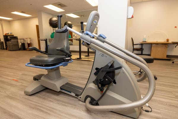 Adaptive exercise equipment in a fitness area