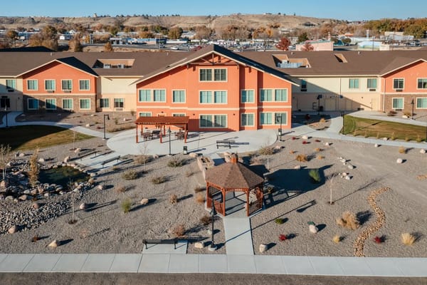 Aerial view of Mesa Verde Estates with outdoor space