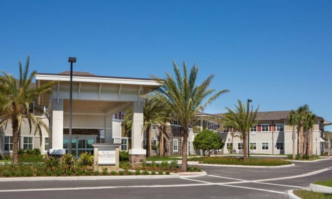Exterior view of Beach House Assisted Living facility