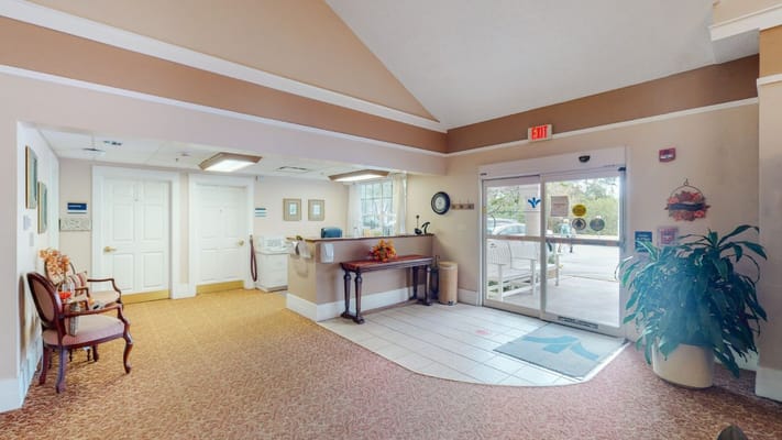 Interior view of a welcoming lobby area