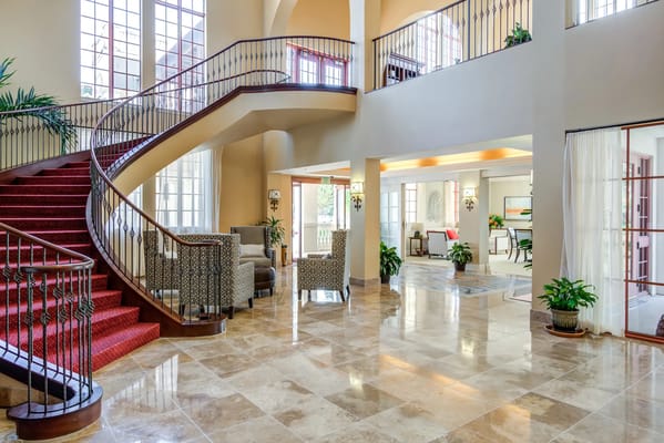 Interior view of a welcoming lobby area