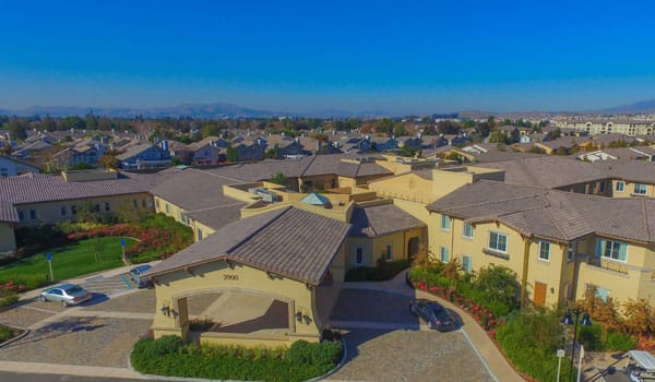 Aerial view of the Creekview Assisted Living facility