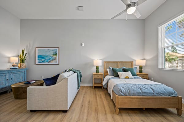 Cozy resident room with modern decor