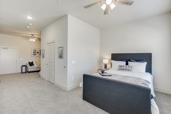 Private resident room with modern furnishings