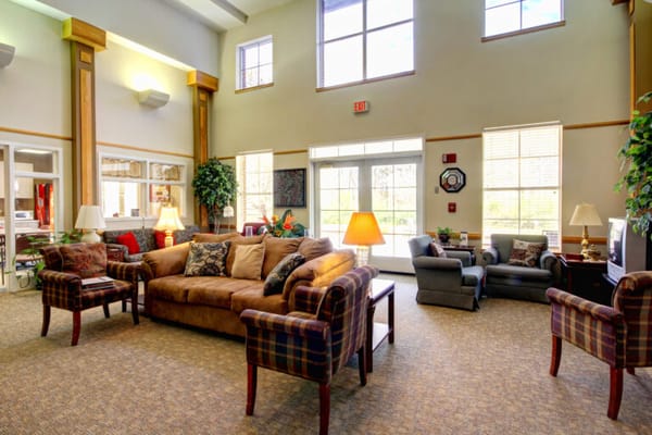 Common area with comfortable seating and natural light
