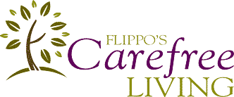 Carefree Living facility logo with tree design