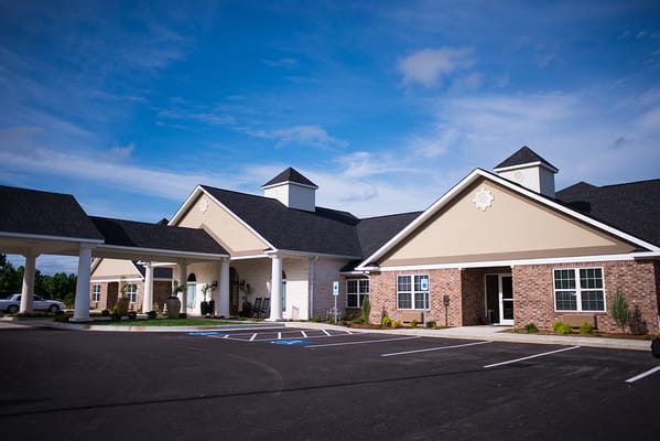 Exterior view of Grand Manor assisted living facility
