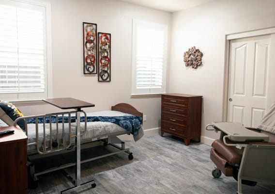 Cozy private resident room with modern decor