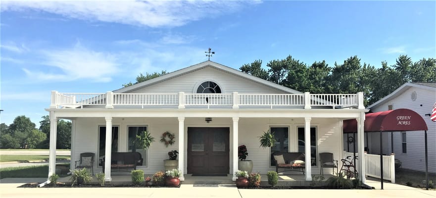 Exterior view of Green Acres assisted living facility