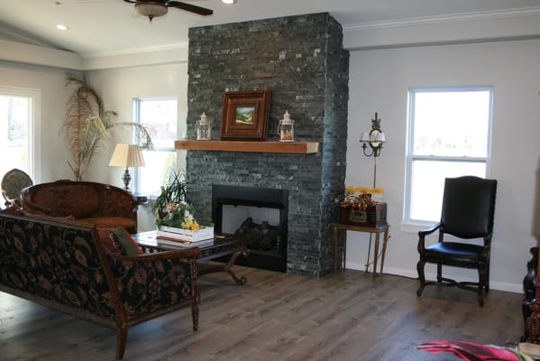 Cozy common area with seating and decor
