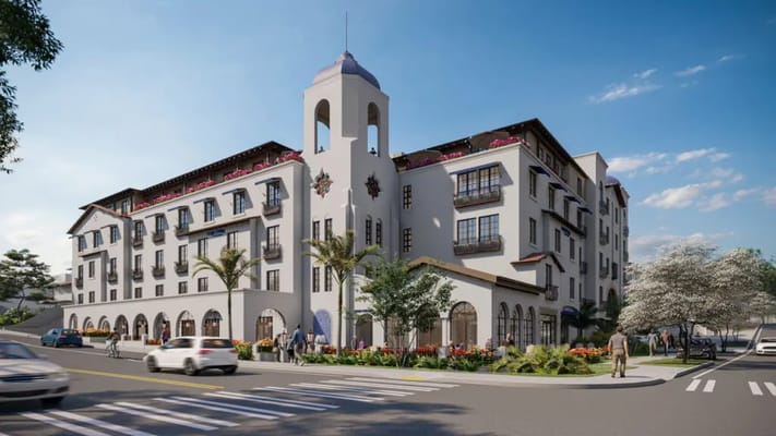 Exterior view of Aegis Living San Rafael with landscaped garden