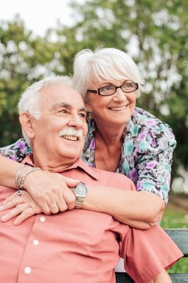 Couple enjoying time together outdoors