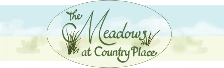 Elegant logo for The Meadows at Country Place