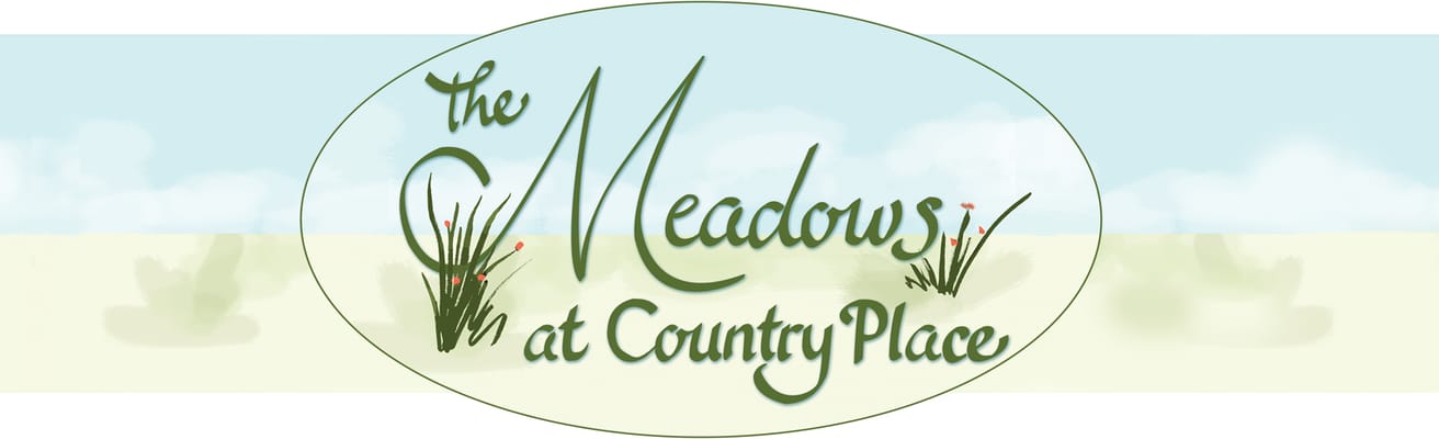 Elegant logo for The Meadows at Country Place