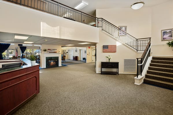 Interior view of the facility's lobby area