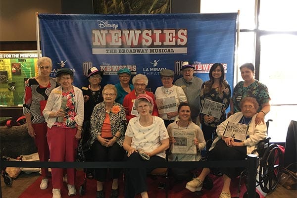 Residents enjoying a musical event together