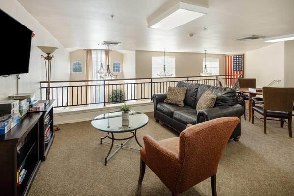 Cozy interior living space with seating and decor