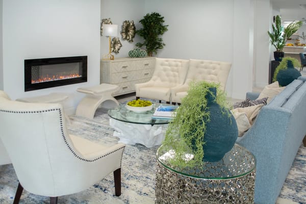 Cozy common area with comfortable seating and decor