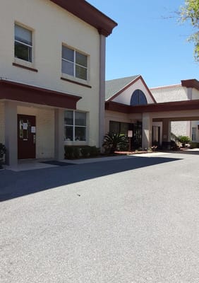 Exterior view of the Elevated Estates building entrance
