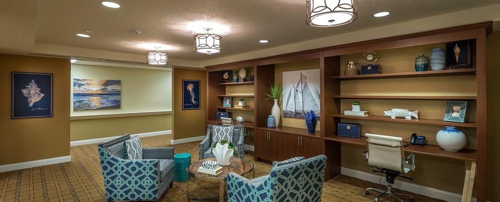 Interior common area with comfortable seating and decor