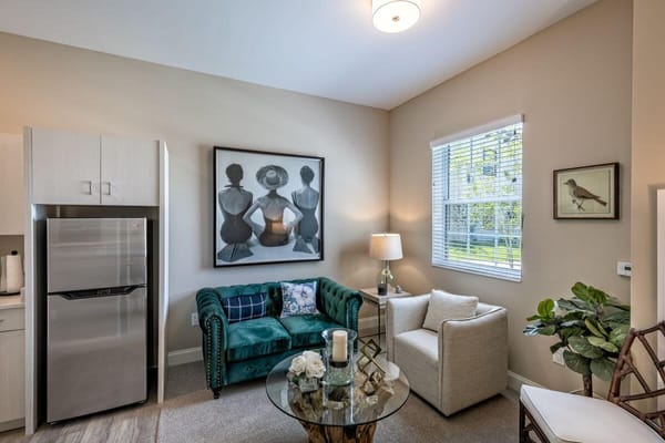 Cozy living room with furniture and decor